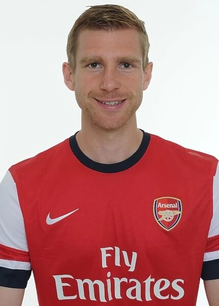 Per Mertesacker at Arsenal 2013-14 Squad Team Photocall