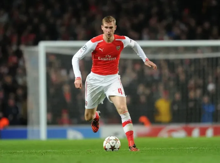 Framed Print : Per Mertesacker Focuses in Arsenal's UEFA Champions League Clash Against RSC Anderlecht Framed Print : Per Mertesacker Focuses in Arsenal's UEFA Champions League Clash Against RSC Anderlecht