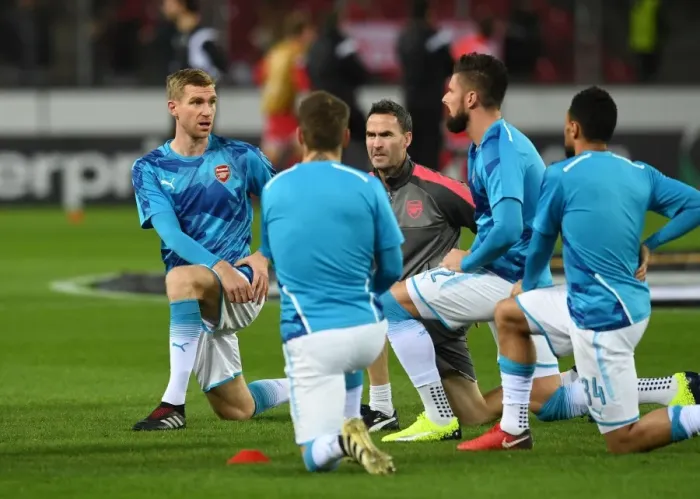 Framed Print : Per Mertesacker Gears Up: Arsenal vs. 1. FC Koeln, UEFA Europa League (2017) Framed Print : Per Mertesacker Gears Up: Arsenal vs. 1. FC Koeln, UEFA Europa League (2017)