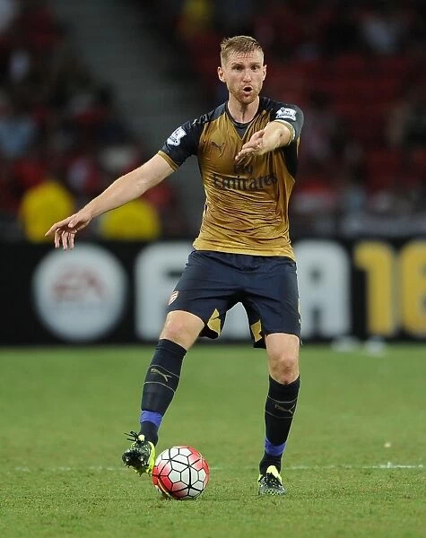 Per Mertesacker Leads Arsenal in Barclays Asia Trophy Match, Singapore 2015