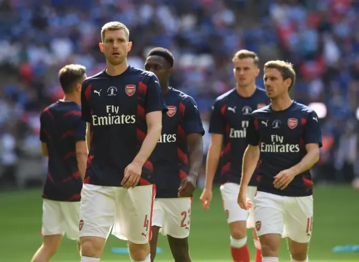 Framed Print : Per Mertesacker Prepares for Arsenal vs. Chelsea FA Cup Final Framed Print : Per Mertesacker Prepares for Arsenal vs. Chelsea FA Cup Final