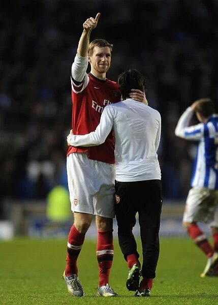 Per Mertesacker and Tomas Rosicky's Emotional Reunion: Arsenal's FA Cup Victory at Brighton & Hove Albion