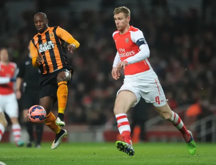 Framed Print : Per Mertesacker vs. Yannick Sagbo: Arsenal vs. Hull City FA Cup Clash Framed Print : Per Mertesacker vs. Yannick Sagbo: Arsenal vs. Hull City FA Cup Clash