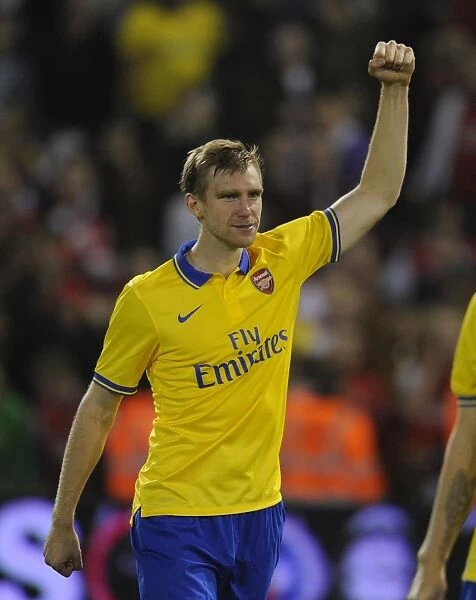 Per Mertesacker's Celebration: Arsenal's Capital One Cup Victory over West Bromwich Albion