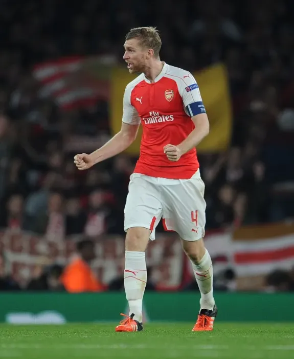 Framed Print : Per Mertesacker's Exultant Moment: Arsenal vs. FC Bayern Munich, 2015 Champions League Framed Print : Per Mertesacker's Exultant Moment: Arsenal vs. FC Bayern Munich, 2015 Champions League
