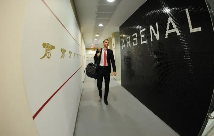 Framed Print : Per Mertesacker's Focus: Arsenal Changing Room Before Arsenal vs. Liverpool (2014-15) Framed Print : Per Mertesacker's Focus: Arsenal Changing Room Before Arsenal vs. Liverpool (2014-15)