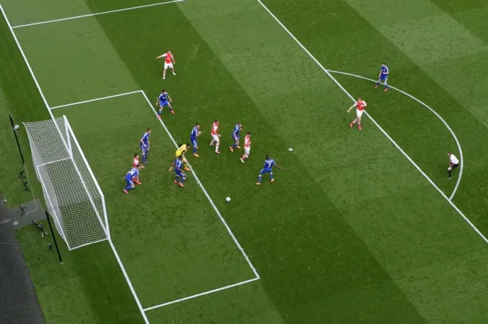 Framed Print : Per Mertesacker's Shot at Glory: Arsenal vs. Chelsea, Premier League 2015 Framed Print : Per Mertesacker's Shot at Glory: Arsenal vs. Chelsea, Premier League 2015