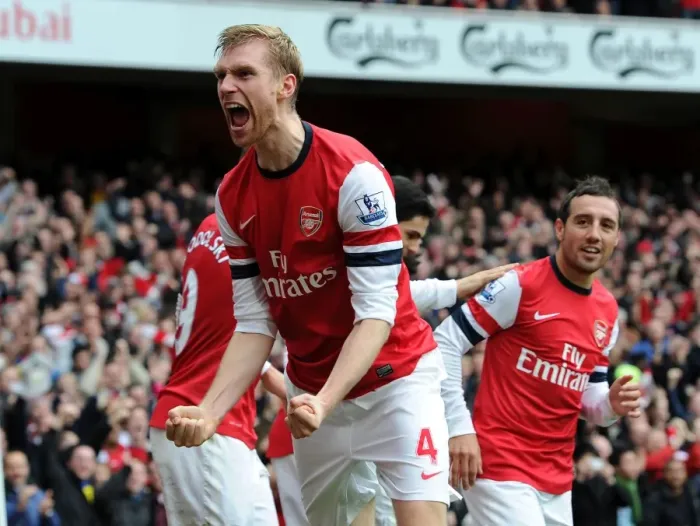 Framed Print : Per Mertesacker's Stunner: Arsenal's 5-2 Victory Over Tottenham in the Premier League Framed Print : Per Mertesacker's Stunner: Arsenal's 5-2 Victory Over Tottenham in the Premier League