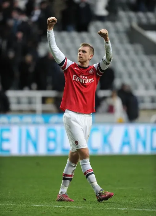 Framed Print : Per Mertesacker's Triumph: Arsenal's Win at Newcastle United (2013-14)