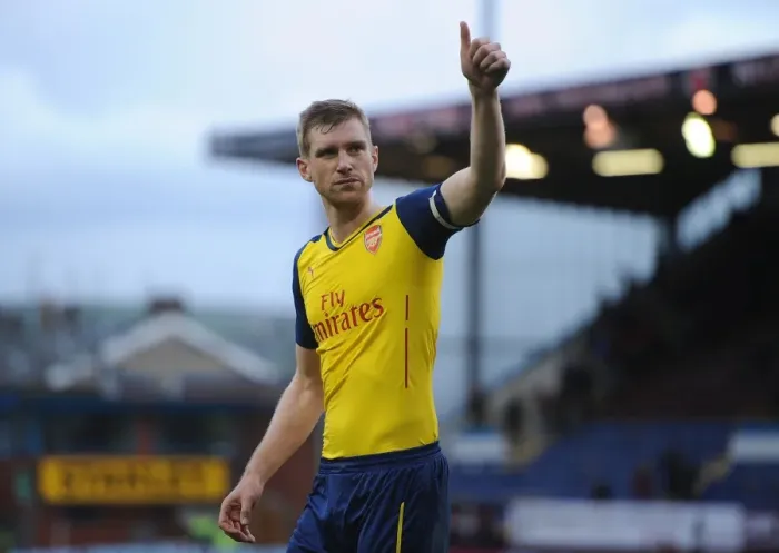 Framed Print : Per Mertesacker's Triumphant Moment with Arsenal Fans after Burnley Victory, 2015 Framed Print : Per Mertesacker's Triumphant Moment with Arsenal Fans after Burnley Victory, 2015