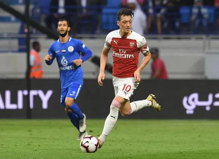 Framed Print : Mesut Ozil in Action: Al-Nasr Dubai SC vs Arsenal, 2019 Framed Print : Mesut Ozil in Action: Al-Nasr Dubai SC vs Arsenal, 2019