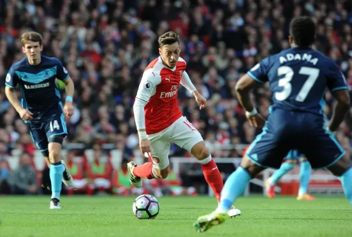 Framed Print : Mesut Ozil: In Action for Arsenal Against Middlesbrough, Premier League 2016-17 Framed Print : Mesut Ozil: In Action for Arsenal Against Middlesbrough, Premier League 2016-17