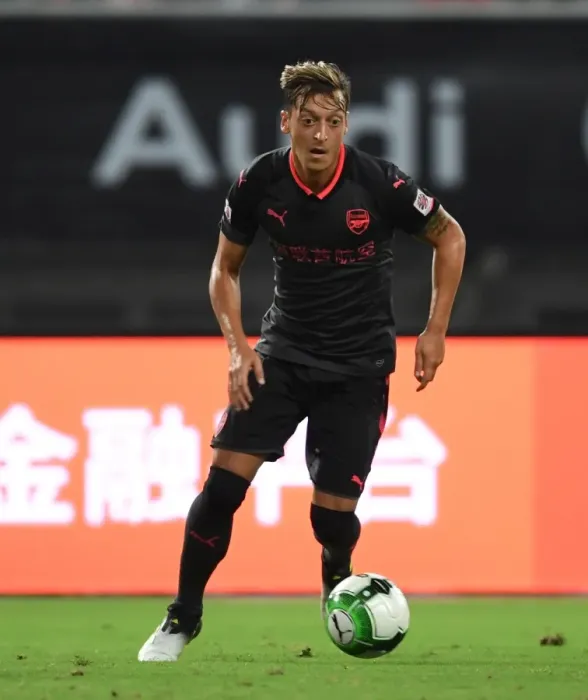 Framed Print : Mesut Ozil in Action: Arsenal vs. Bayern Munich, Shanghai Pre-Season Friendly, 2017 Framed Print : Mesut Ozil in Action: Arsenal vs. Bayern Munich, Shanghai Pre-Season Friendly, 2017