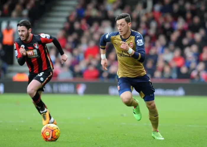 Framed Print : Mesut Ozil in Action: Arsenal vs. Bournemouth, Premier League 2015-16 Framed Print : Mesut Ozil in Action: Arsenal vs. Bournemouth, Premier League 2015-16