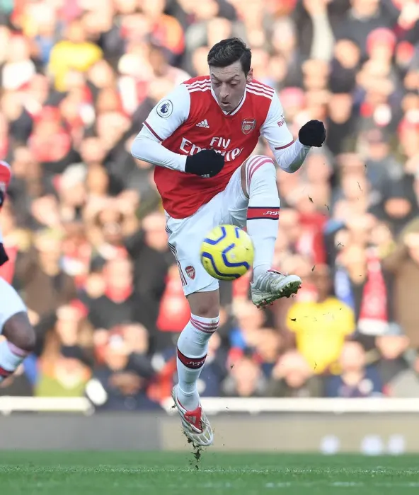 Framed Print : Mesut Ozil in Action: Arsenal vs Chelsea, Premier League 2019-2020