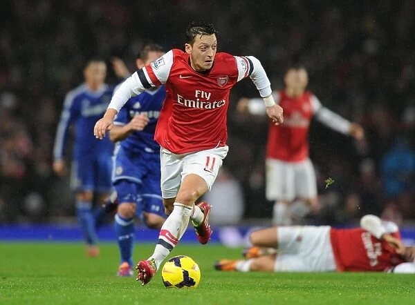 Mesut Ozil in Action: Arsenal vs. Chelsea, Premier League 2013-14