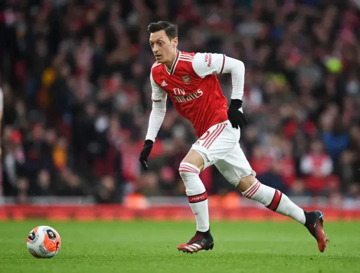 Framed Print : Mesut Ozil in Action: Arsenal vs. Everton, Premier League 2019-2020
