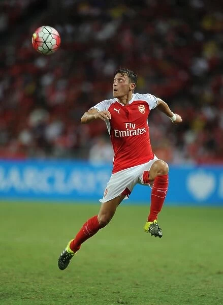 Mesut Ozil in Action: Arsenal vs. Everton at 2015 Asia Trophy, Singapore