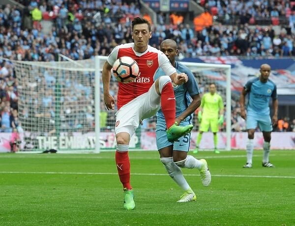 Mesut Ozil in Action: Arsenal vs Manchester City - FA Cup Semi-Final
