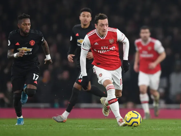 Framed Print : Mesut Ozil in Action: Arsenal vs Manchester United, Premier League 2019-20, Emirates Stadium Framed Print : Mesut Ozil in Action: Arsenal vs Manchester United, Premier League 2019-20, Emirates Stadium