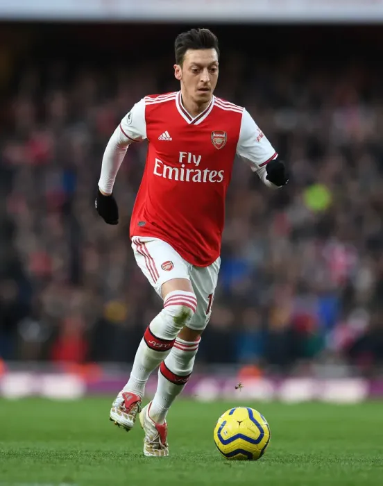 Framed Print : Mesut Ozil in Action: Arsenal vs Sheffield United, Premier League 2019-2020