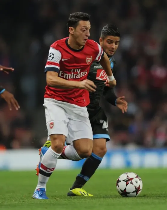 Framed Print : Mesut Ozil in Action: Arsenal vs. SSC Napoli, UEFA Champions League, 2013 Framed Print : Mesut Ozil in Action: Arsenal vs. SSC Napoli, UEFA Champions League, 2013