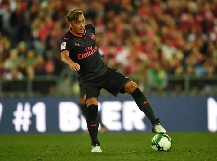Framed Print : Mesut Ozil in Action: Arsenal vs. Sydney FC (2017)
