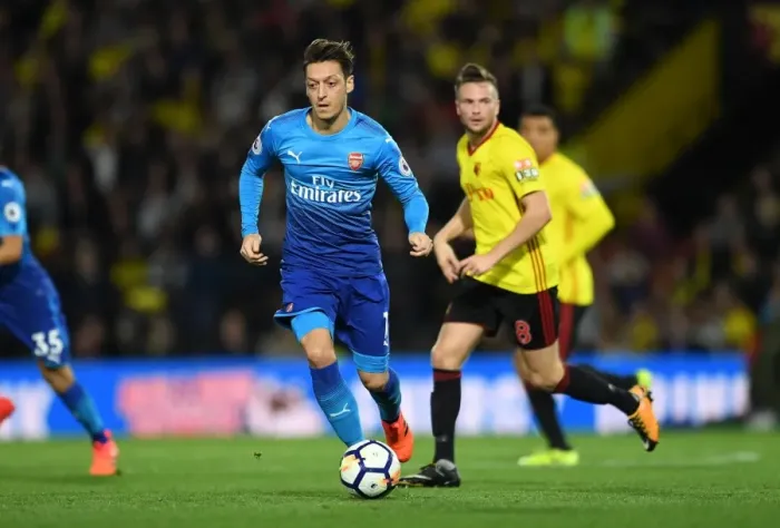 Framed Print : Mesut Ozil in Action: Arsenal vs. Watford, Premier League 2017-18 Framed Print : Mesut Ozil in Action: Arsenal vs. Watford, Premier League 2017-18