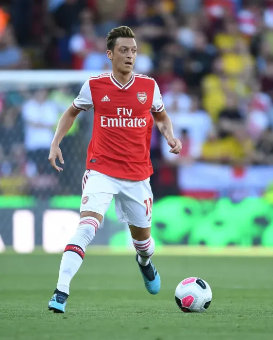 Framed Print : Mesut Ozil in Action: Arsenal vs. Watford, Premier League 2019-20
