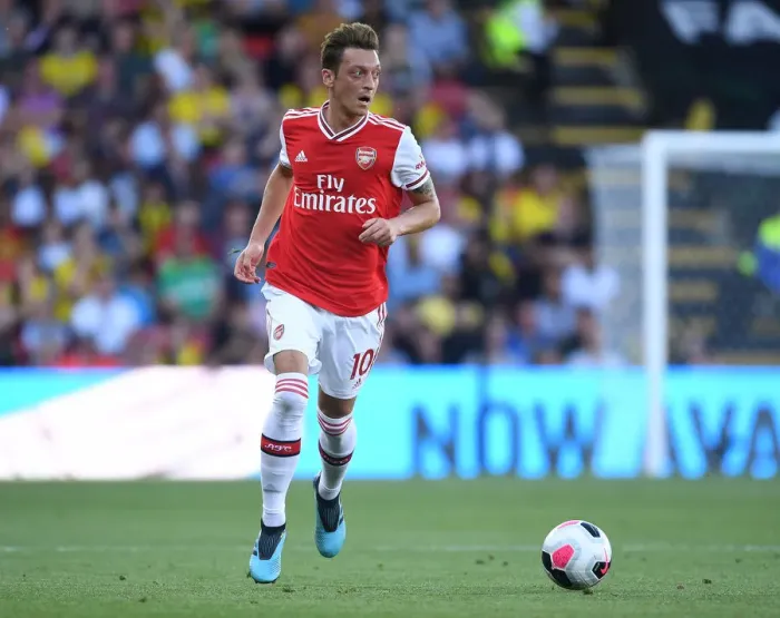 Framed Print : Mesut Ozil in Action: Arsenal vs. Watford, Premier League 2019-2020