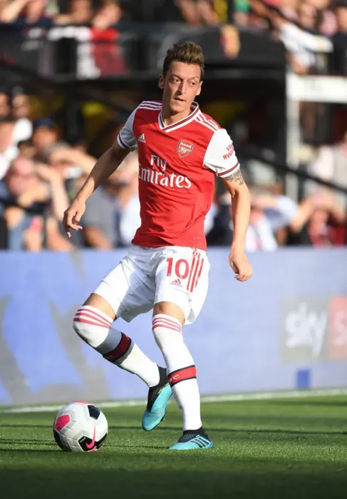 Framed Print : Mesut Ozil in Action: Arsenal vs. Watford, Premier League 2019-20