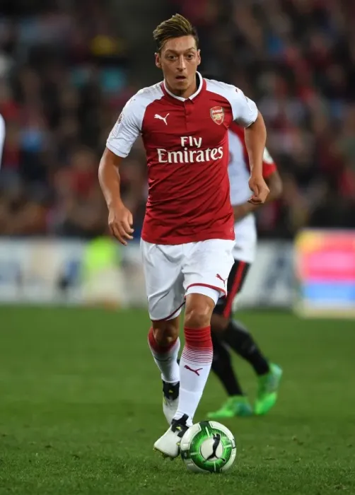Framed Print : Mesut Ozil in Action: Arsenal vs. Western Sydney Wanderers, Sydney 2017