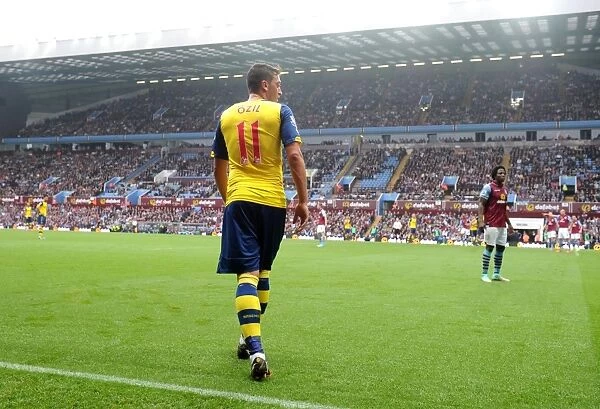 Mesut Ozil: In Action Against Aston Villa, Premier League 2014-15