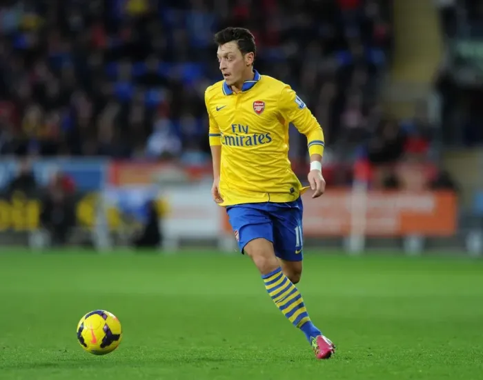 Framed Print : Mesut Ozil in Action: Cardiff City vs. Arsenal, Premier League 2013-14