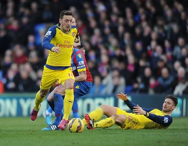 Mesut Ozil in Action: Crystal Palace vs. Arsenal, Premier League 2014-15