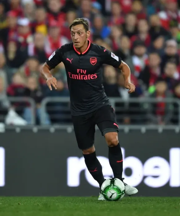 Framed Print : Mesut Ozil in Action: Sydney FC vs. Arsenal, 2017-18