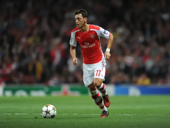 Framed Print : Mesut Ozil (Arsenal). Arsenal 1: 0 Besiktas. UEFA Champions League Qualifier 2nd leg Framed Print : Mesut Ozil (Arsenal). Arsenal 1: 0 Besiktas. UEFA Champions League Qualifier 2nd leg