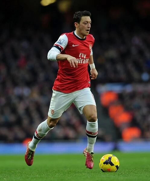 Mesut Ozil: Arsenal Star in Action against Fulham, Premier League 2013-14