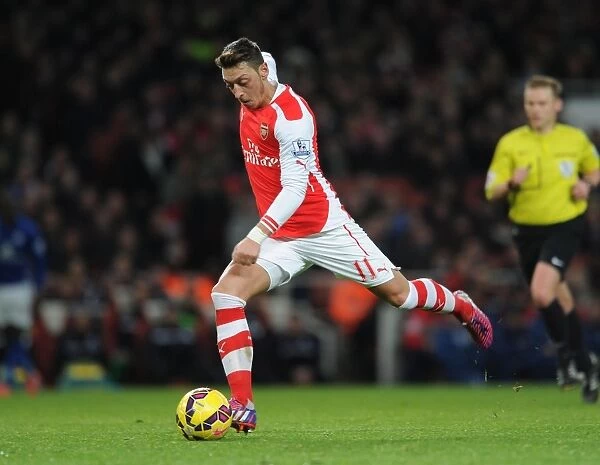 Mesut Ozil: Arsenal Star in Action Against Leicester City, Premier League 2014-15