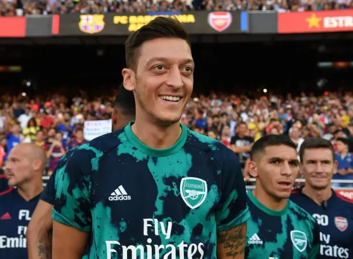 Framed Print : Mesut Ozil: Arsenal Star Before FC Barcelona Pre-Season Friendly, 2019 Framed Print : Mesut Ozil: Arsenal Star Before FC Barcelona Pre-Season Friendly, 2019