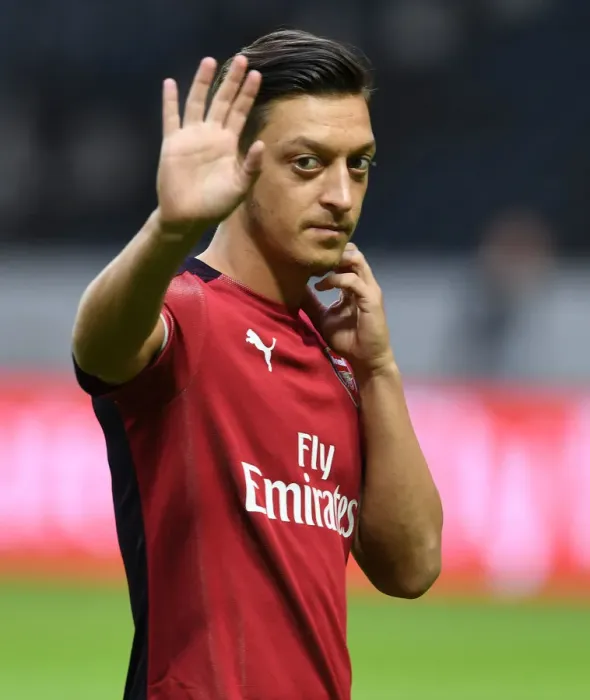Framed Print : Mesut Ozil: Arsenal Star Prepares for Arsenal v SS Lazio Friendly in Stockholm, 2018 Framed Print : Mesut Ozil: Arsenal Star Prepares for Arsenal v SS Lazio Friendly in Stockholm, 2018
