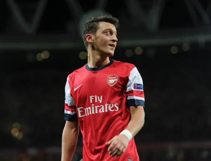 Framed Print : Mesut Ozil: Arsenal vs Borussia Dortmund, UEFA Champions League, 2013