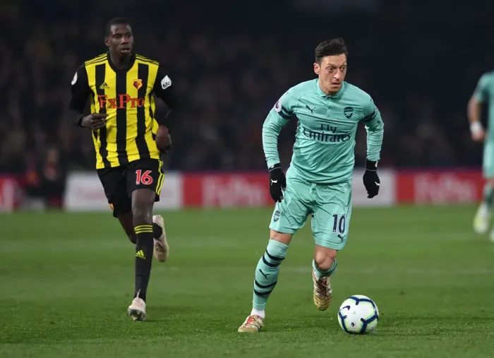 Framed Print : Mesut Ozil: Arsenal vs. Watford, Premier League 2018-19 Framed Print : Mesut Ozil: Arsenal vs. Watford, Premier League 2018-19
