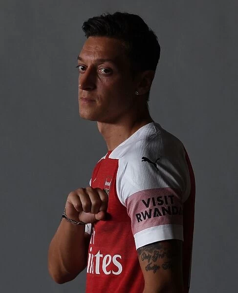 Mesut Ozil at Arsenal's 2018 / 19 First Team Photo Call