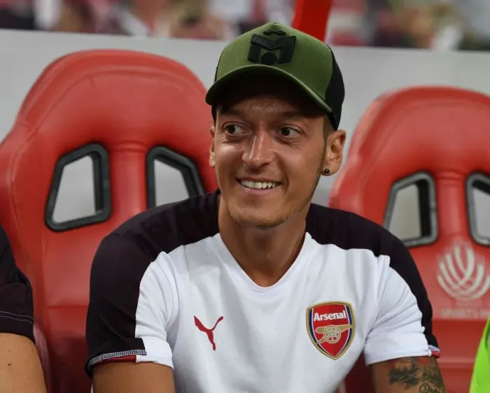 Framed Print : Mesut Ozil: Arsenal's Focused Star Readies for Atletico Madrid Showdown at 2018 International Champions Cup in Singapore Framed Print : Mesut Ozil: Arsenal's Focused Star Readies for Atletico Madrid Showdown at 2018 International Champions Cup in Singapore