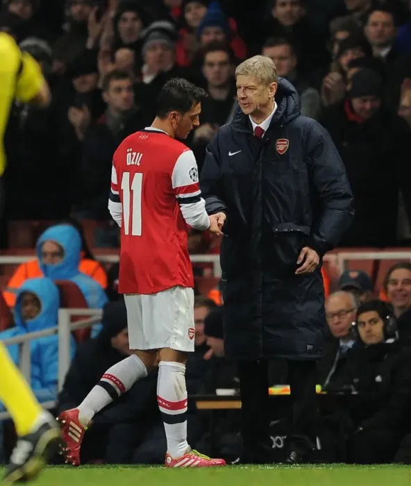 Framed Print : Mesut Ozil Bids Farewell to Arsene Wenger: A Historic Moment at the Emirates, 2013-14 UEFA Champions League (Arsenal vs Marseille) Framed Print : Mesut Ozil Bids Farewell to Arsene Wenger: A Historic Moment at the Emirates, 2013-14 UEFA Champions League (Arsenal vs Marseille)