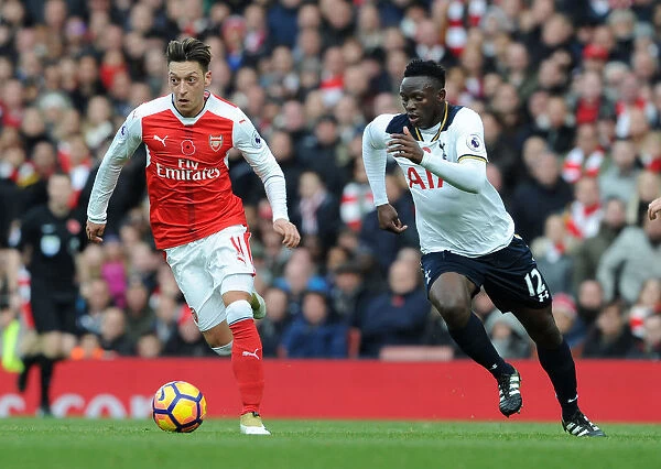 Mesut Ozil Breaks Past Wanyama: Intense Rivalry - Arsenal vs. Tottenham, Premier League 2016-17