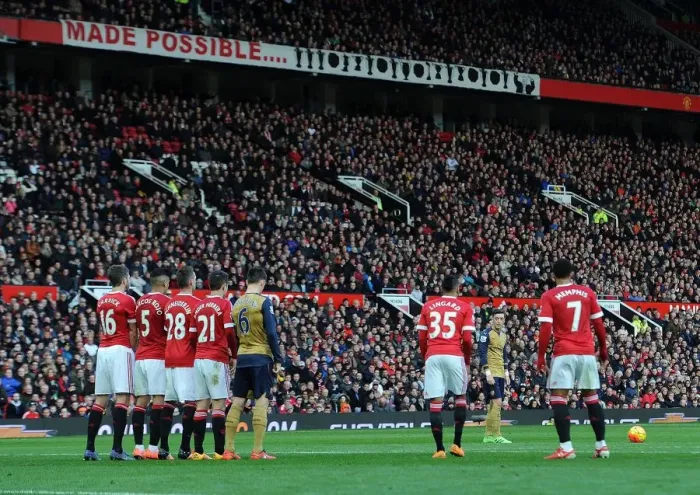 Framed Print : Mesut Ozil: Focused on Free Kick at Old Trafford (Manchester United vs. Arsenal, Premier League 2015 / 16) Framed Print : Mesut Ozil: Focused on Free Kick at Old Trafford (Manchester United vs. Arsenal, Premier League 2015 / 16)