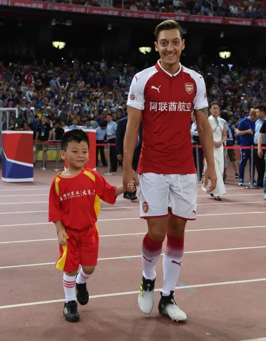 Framed Print : Mesut Ozil Leads Arsenal Against Chelsea in Beijing Pre-Season Friendly, 2017 Framed Print : Mesut Ozil Leads Arsenal Against Chelsea in Beijing Pre-Season Friendly, 2017
