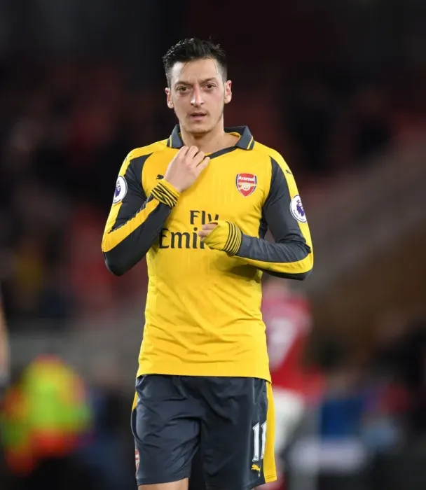 Framed Print : Mesut Ozil: A Moment of Contemplation after Arsenal's Match at Middlesbrough's Riverside Stadium (April 2017)